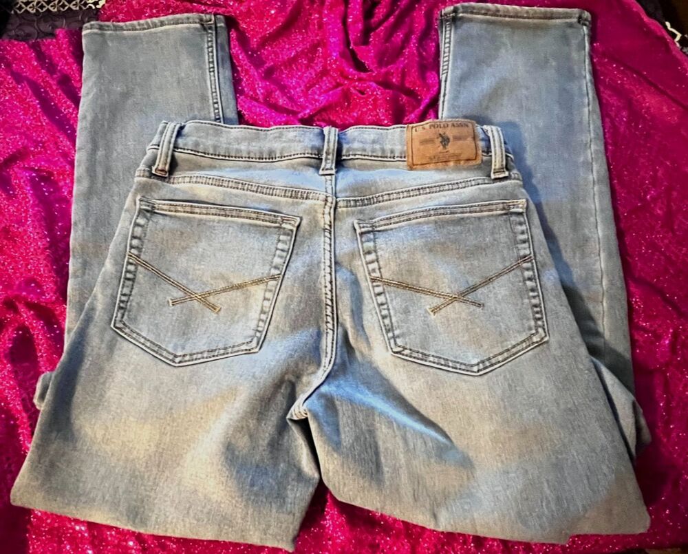 US Polo Assn Light Wash Men's Straight Leg Jeans Size 28x30